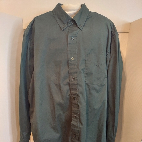 Port Authority Other - Port Authority Men’s Button Down Long Sleeve Green Dress Shirt